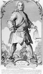 La estatura de un gran hombre o el coloso inglés, 1740